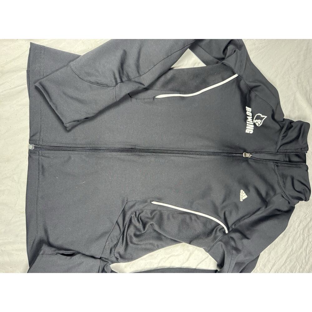Adidas Climalite Jacket Womens M Black UofL Rowing Full Zip Athletic - Picture 2 of 16